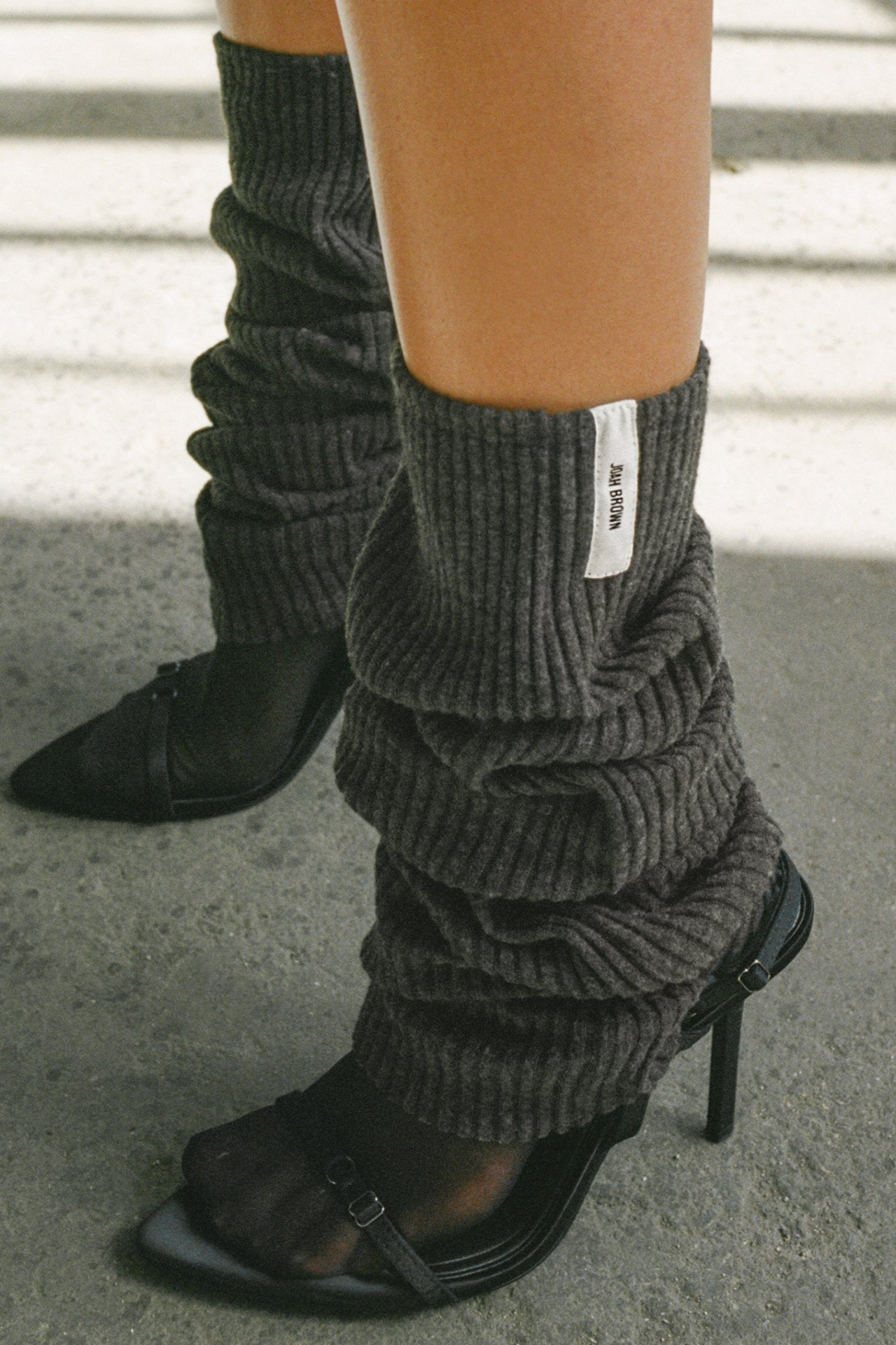 Leg Warmers: Ink Luxe Knit JOAH BROWN®