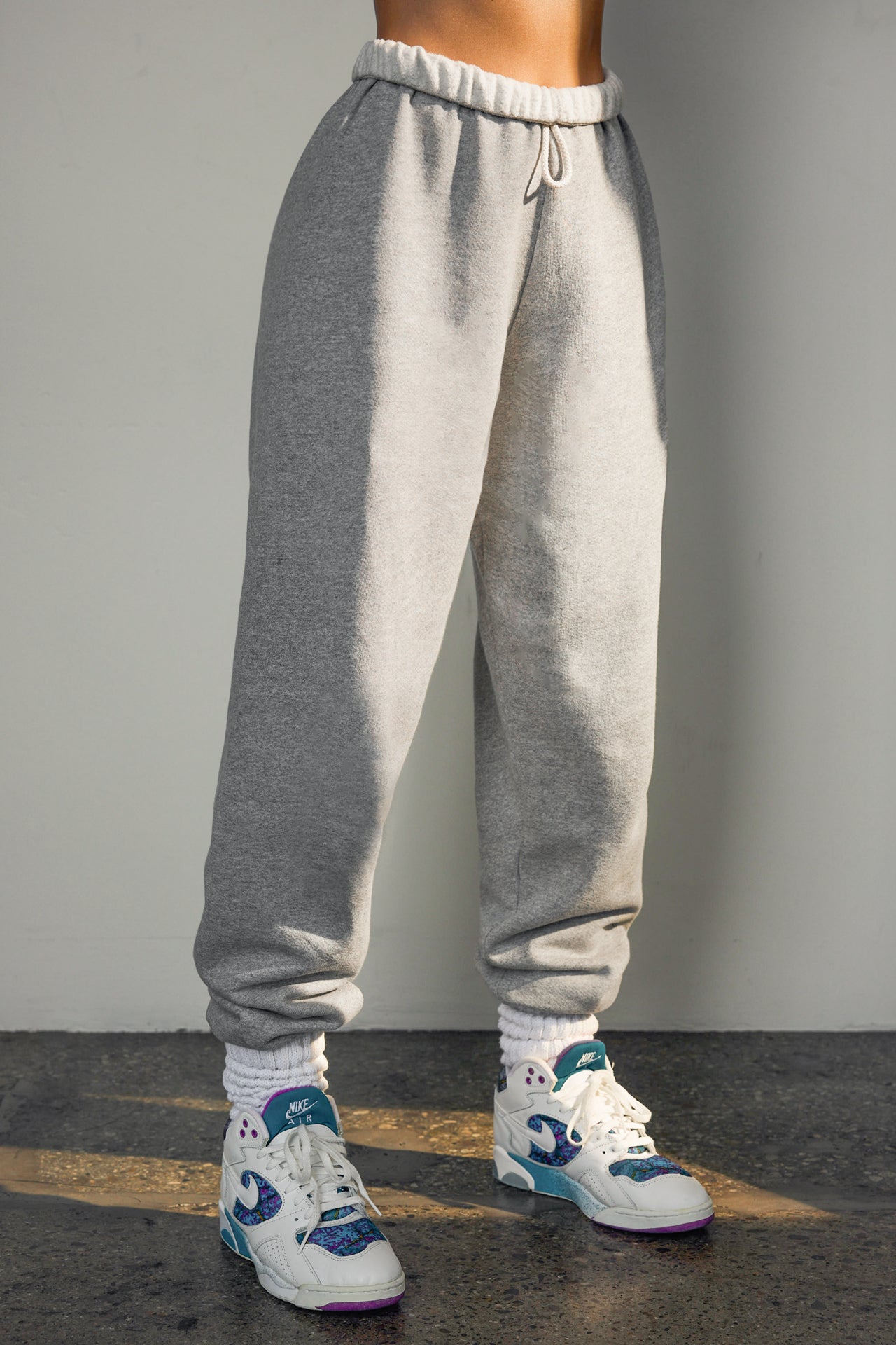 Oversized Jogger - Pearl Grey French Terry – JOAH BROWN®
