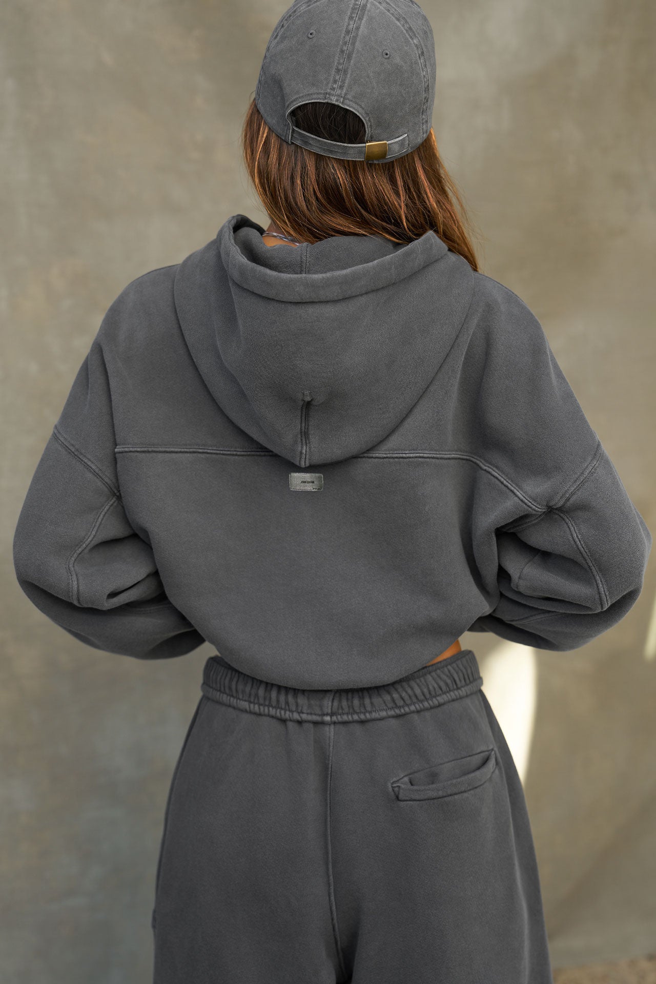 Classic Zip Hoodie - Washed Black French Terry – JOAH BROWN®