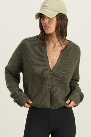 Button Front Knit Cardigan