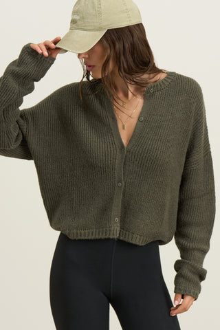 Button Front Knit Cardigan