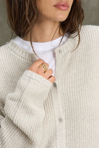 Button Front Knit Cardigan