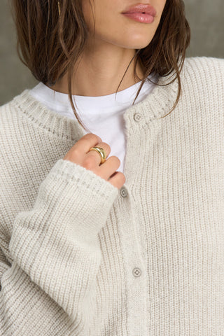 Button Front Knit Cardigan