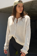 Button Front Knit Cardigan