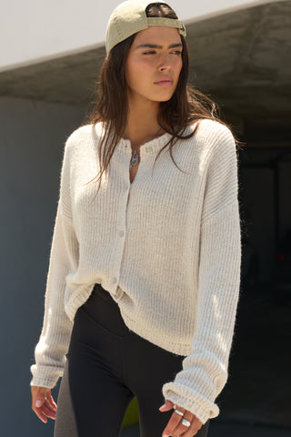 Button Front Knit Cardigan