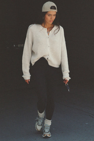 Button Front Knit Cardigan