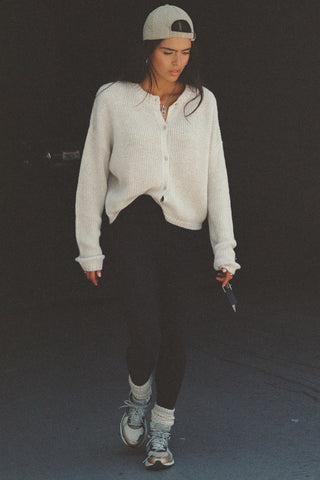 Button Front Knit Cardigan