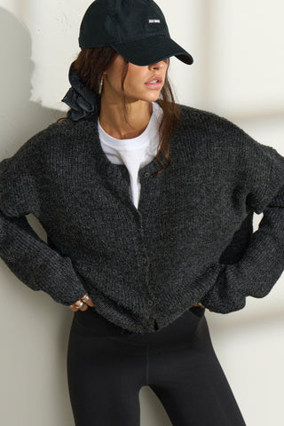 Button Front Knit Cardigan