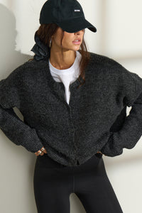 Button Front Knit Cardigan