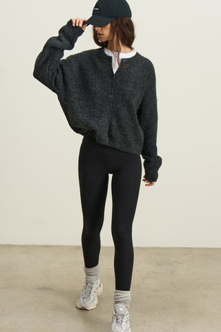 Button Front Knit Cardigan
