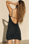Cowl Back Mini Dress