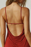 Cowl Back Mini Dress