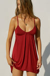 Cowl Back Mini Dress