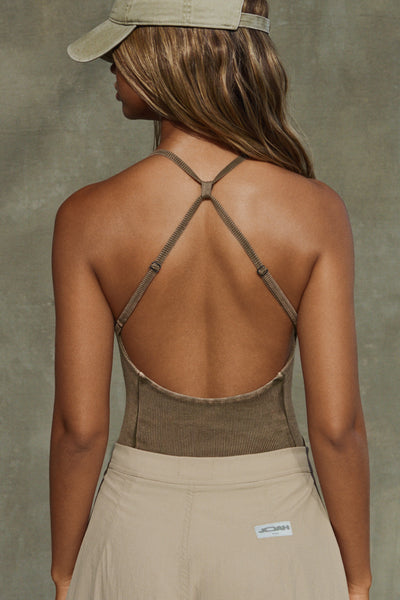 Cross Back Cami- Sepia Washed Rib – JOAH BROWN®