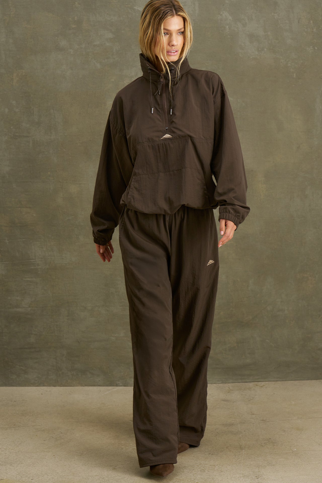 3/4 Zip Windbreaker - Espresso – JOAH BROWN®