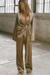 Silk Wrap Blazer