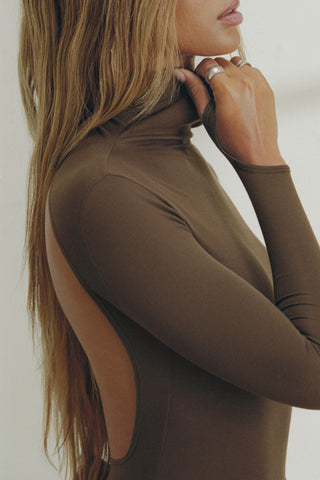 Open Back Turtleneck