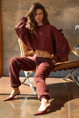 Slouchy Crop Long Sleeve