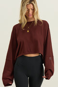 Slouchy Crop Long Sleeve