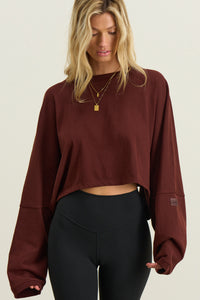 Slouchy Crop Long Sleeve