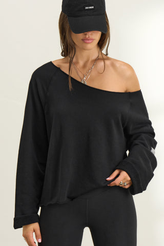 Slouchy Pullover Sweatshirt
