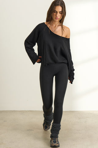 Slouchy Pullover Sweatshirt