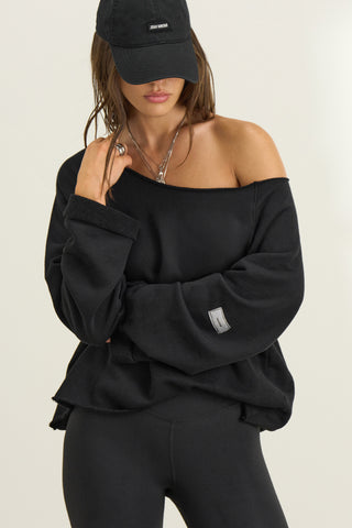Slouchy Pullover Sweatshirt