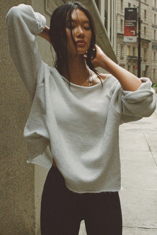 Slouchy Pullover Sweatshirt