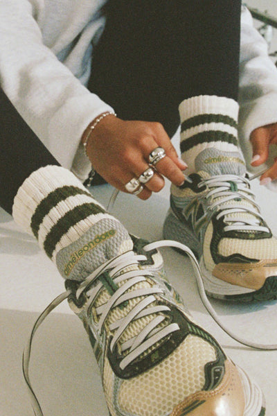 Mini Stripe Sock - Moss – JOAH BROWN®