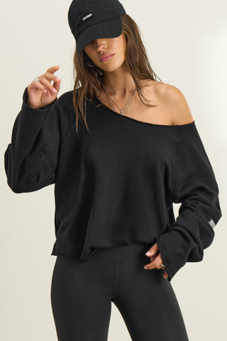 Slouchy Pullover Sweatshirt