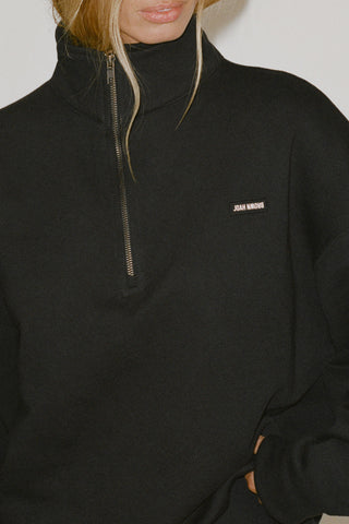 Mock Neck Zip Pullover
