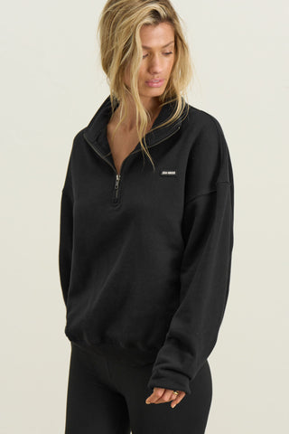 Mock Neck Zip Pullover