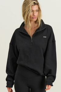 Mock Neck Zip Pullover