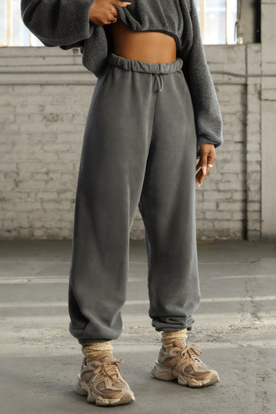 ショップ完売FLEECE BAGGY JOGGER PANTS　定価18700円 Joah-Brown-Oversized-Jogger-