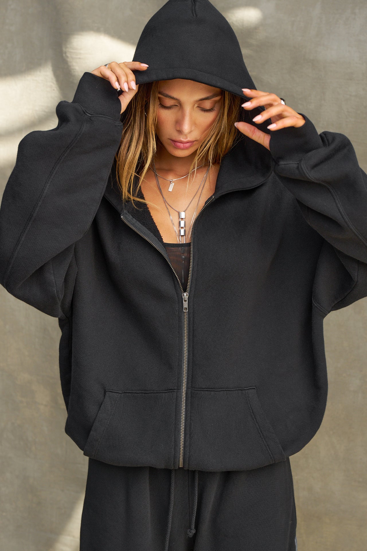 Oversized Zip Hoodie