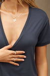 Plunge V Neck Tee