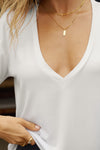 Plunge V Neck Tee