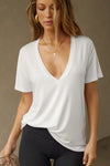 Plunge V Neck Tee