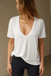 Plunge V Neck Tee