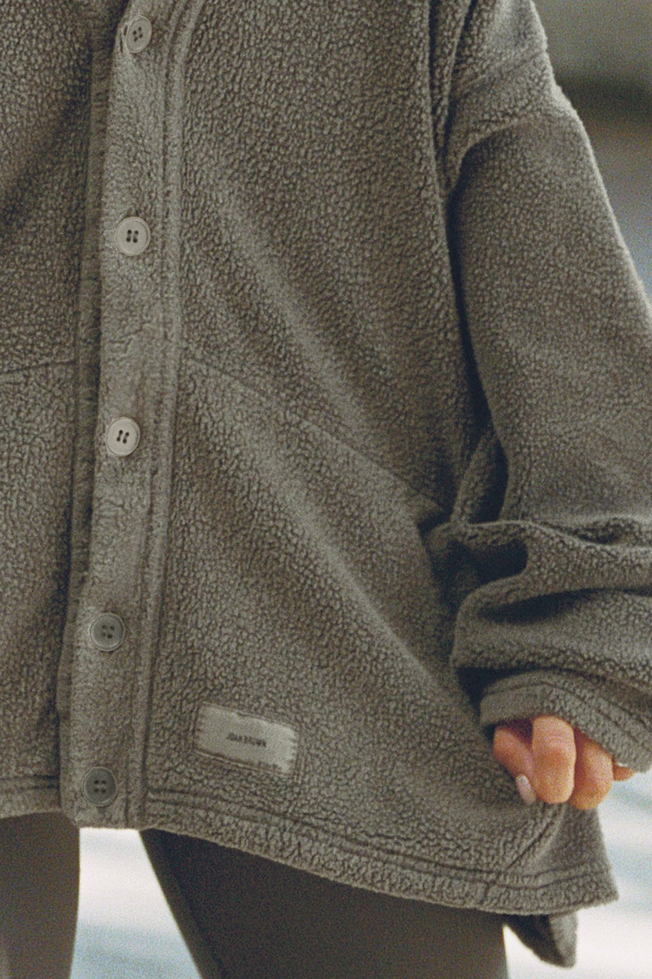 Relaxed Shirt Jacket - Oakmoss Sherpa – JOAH BROWN®