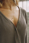 Relaxed V-Neck Cardigan
