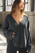 Relaxed V-Neck Cardigan