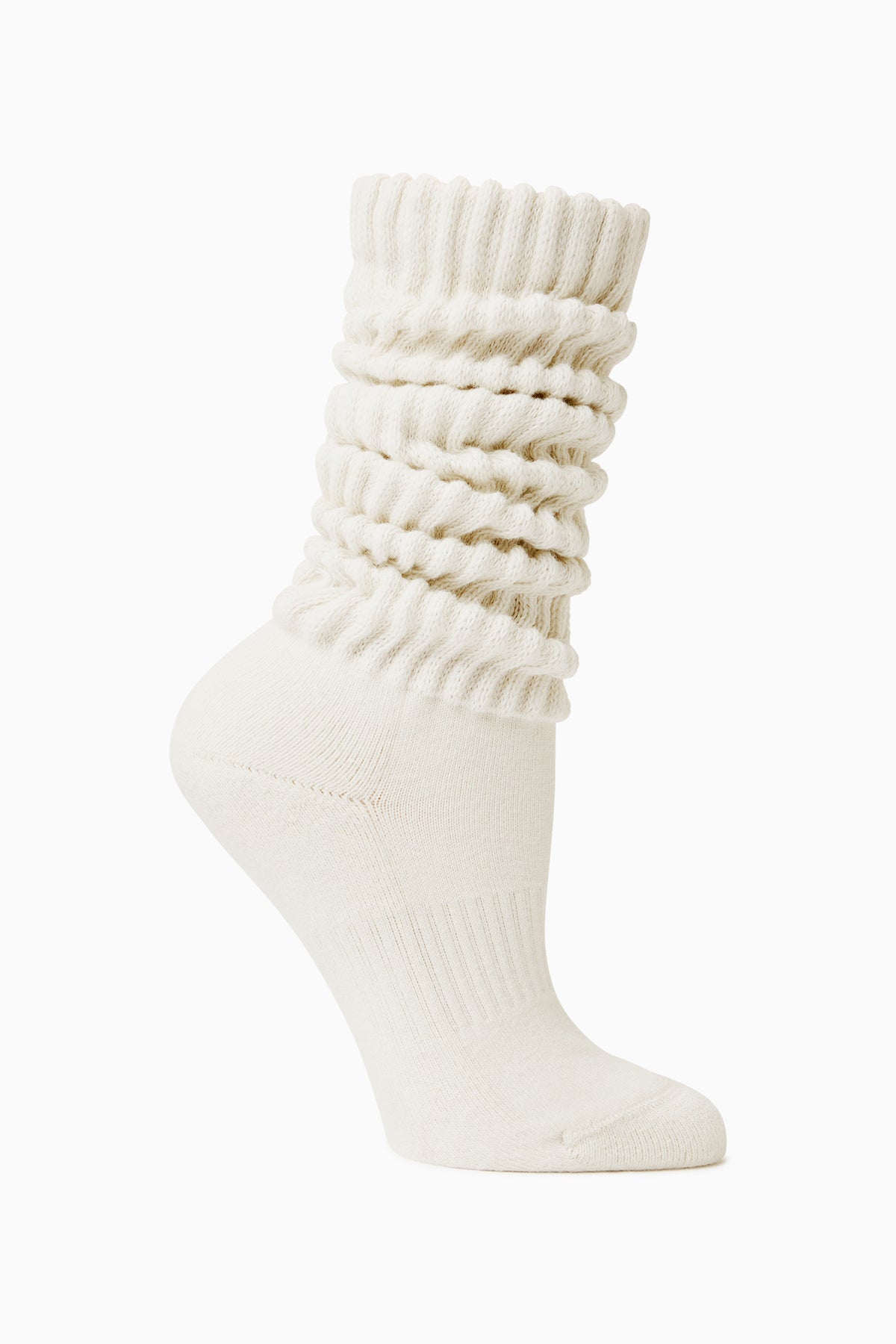 Scrunched Rugby Socks Scrunch Sock - Off White – JOAH BROWN®
