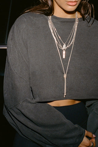 Slouchy Crop Long Sleeve