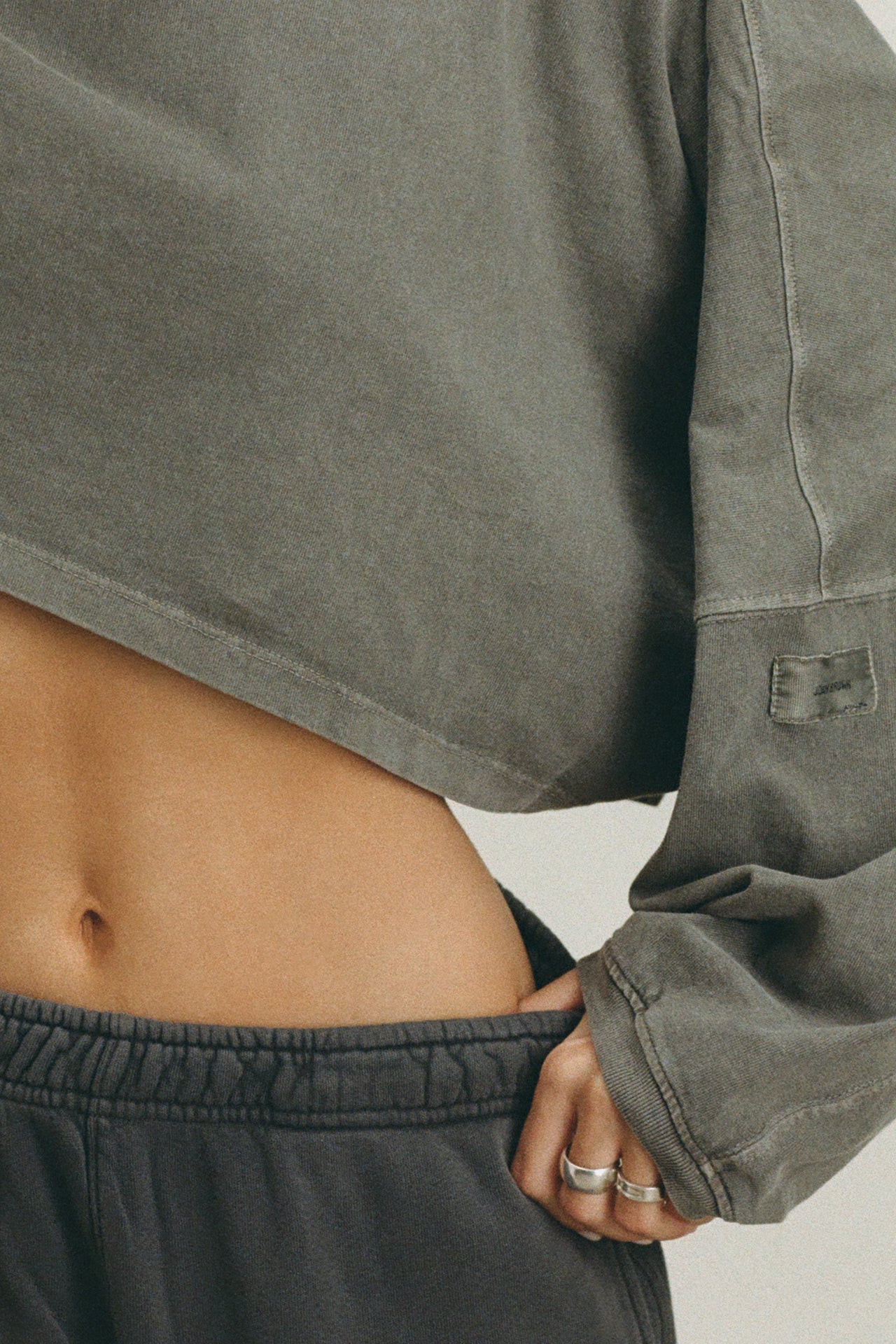 Slouchy Crop Long Sleeve - Haze Cotton – JOAH BROWN®