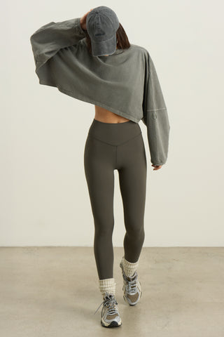 Slouchy Crop Long Sleeve