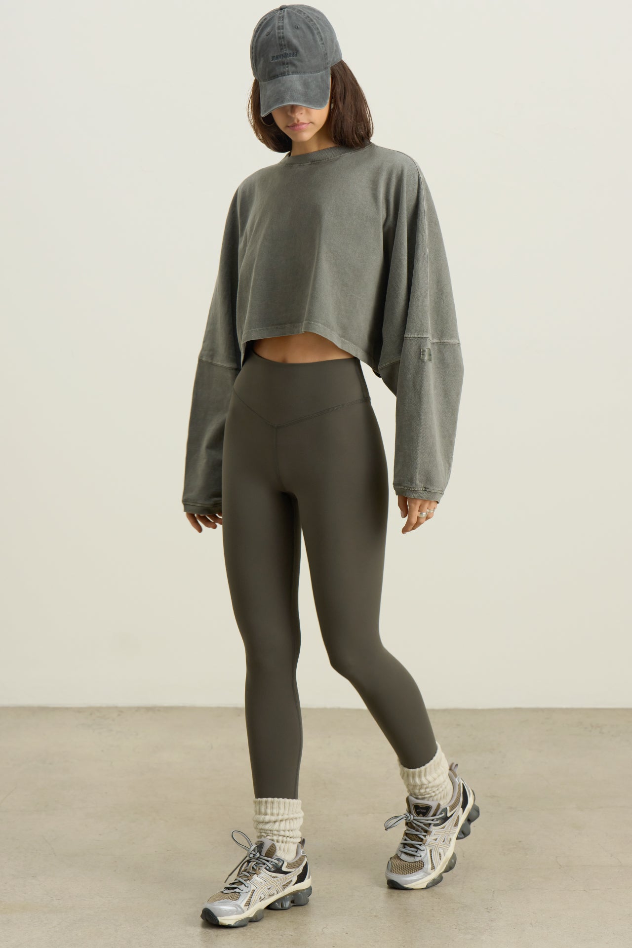 Slouchy Crop Long Sleeve - Haze Cotton – JOAH BROWN®