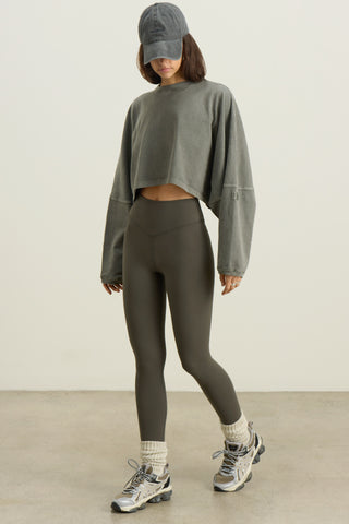 Slouchy Crop Long Sleeve
