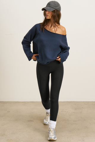Slouchy Pullover Sweatshirt